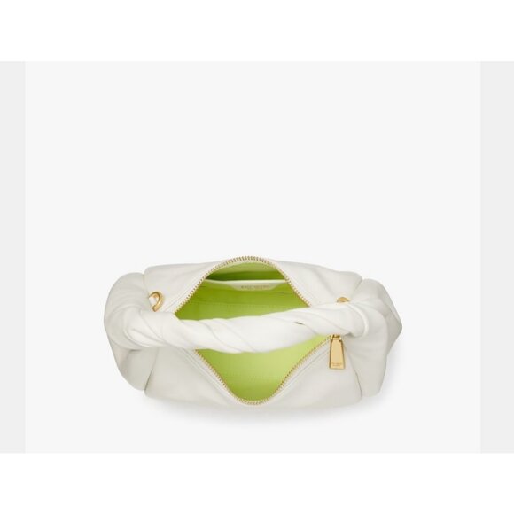 KATE SPADE NY Twirl top handle leather small crossbody bag - White - Picture 14 of 14